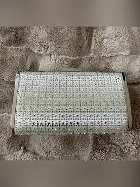 Sparkly Ivory Silver Evening Bag Clutch Purse for Wedding Prom Formal
 - NWOT